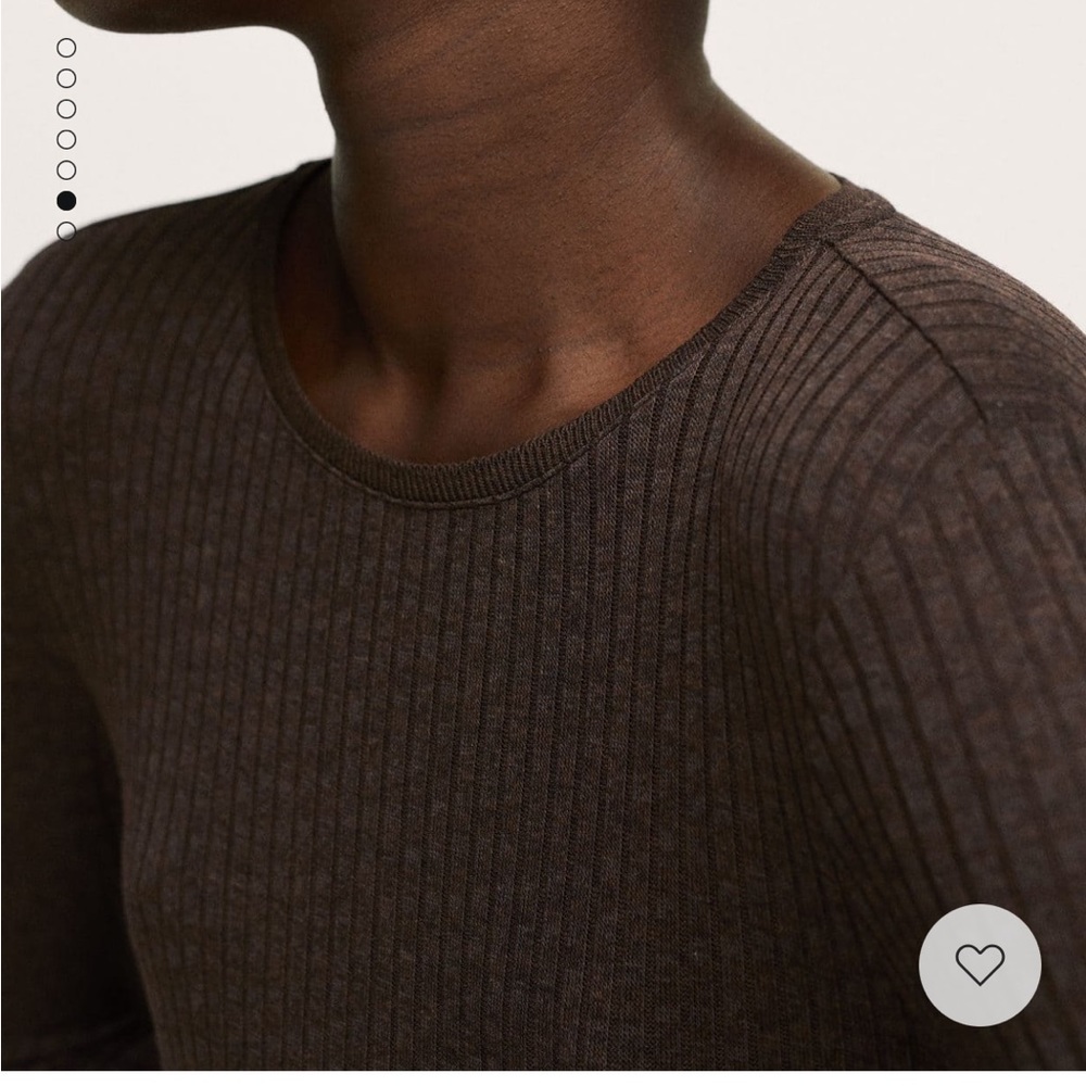 Mango Ribbed Long Sleeve Shirt - Picture 2 of 9